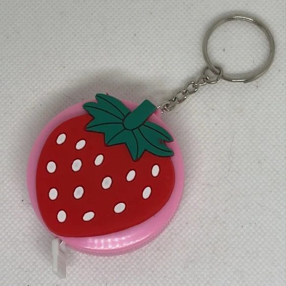 ⭐️ Host Pick ⭐️Strawberry Keychain Measuring Tape Accessory 60 inches - Picture 4 of 5